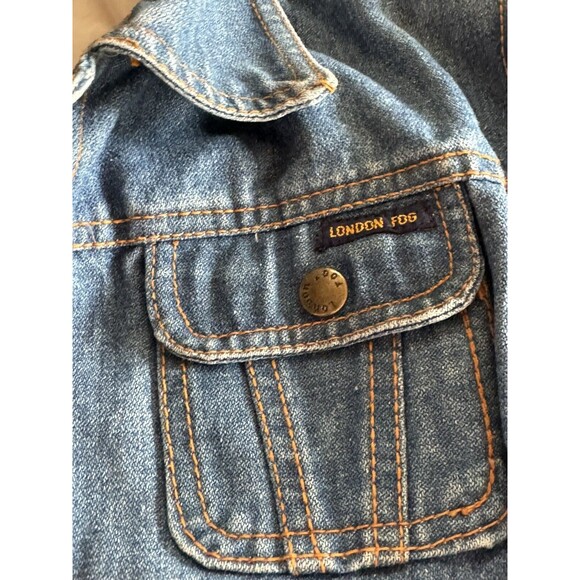 Vintage London Fog TURBO Jean Jacket Boys Girls Kids Size‎ Large / 7 - Picture 12 of 15